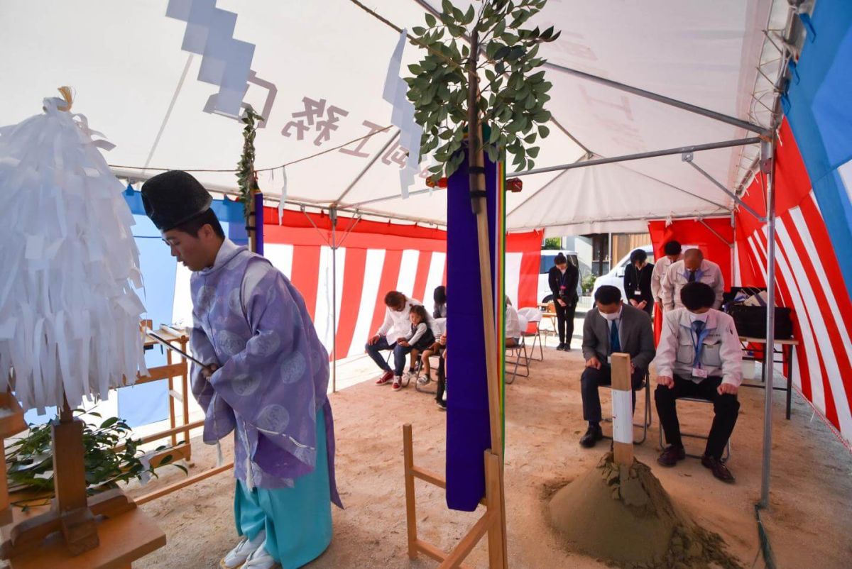 「春日市14」注文住宅現場リポート①【地鎮祭】