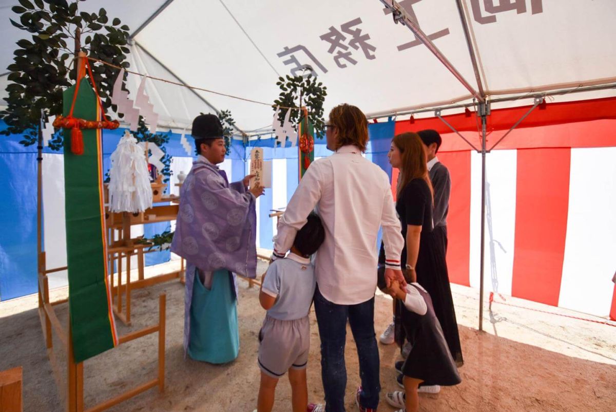 福岡県春日市14　注文住宅建築現場リポート①　～地鎮祭～