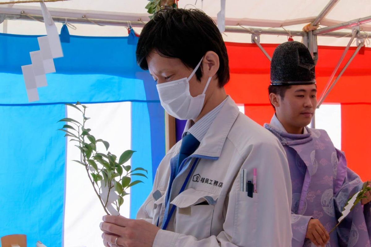 福岡県春日市14　注文住宅建築現場リポート①　～地鎮祭～