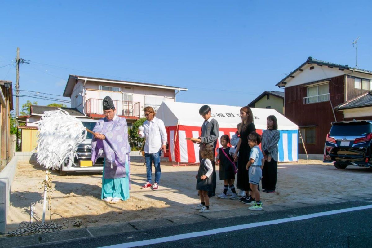 福岡県春日市14　注文住宅建築現場リポート①　～地鎮祭～