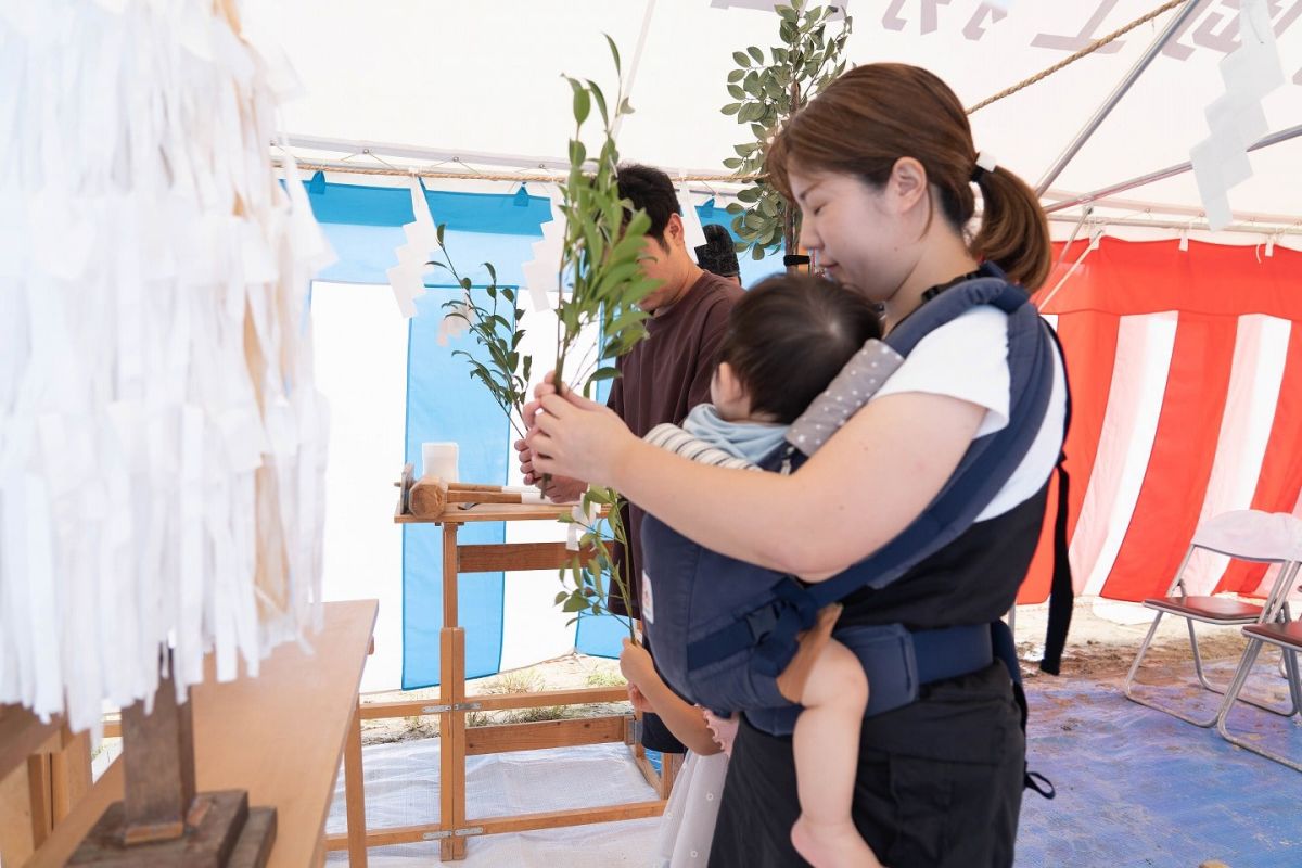 福岡県那珂川市11　注文住宅建築現場リポート①　～地鎮祭～