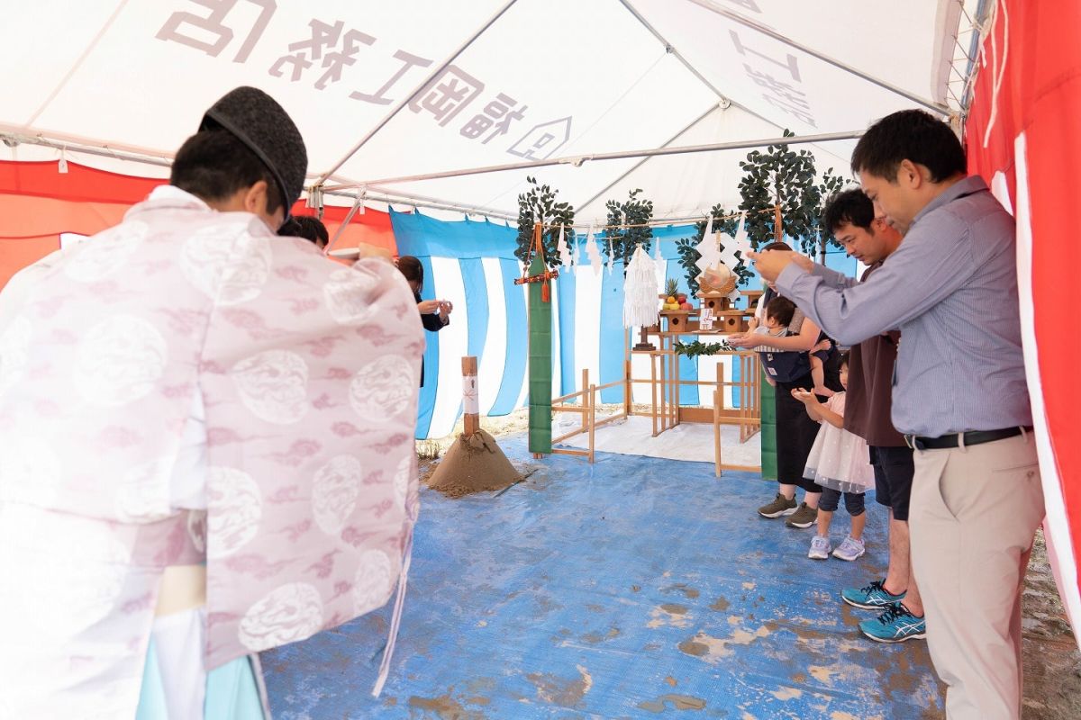 福岡県那珂川市11　注文住宅建築現場リポート①　～地鎮祭～