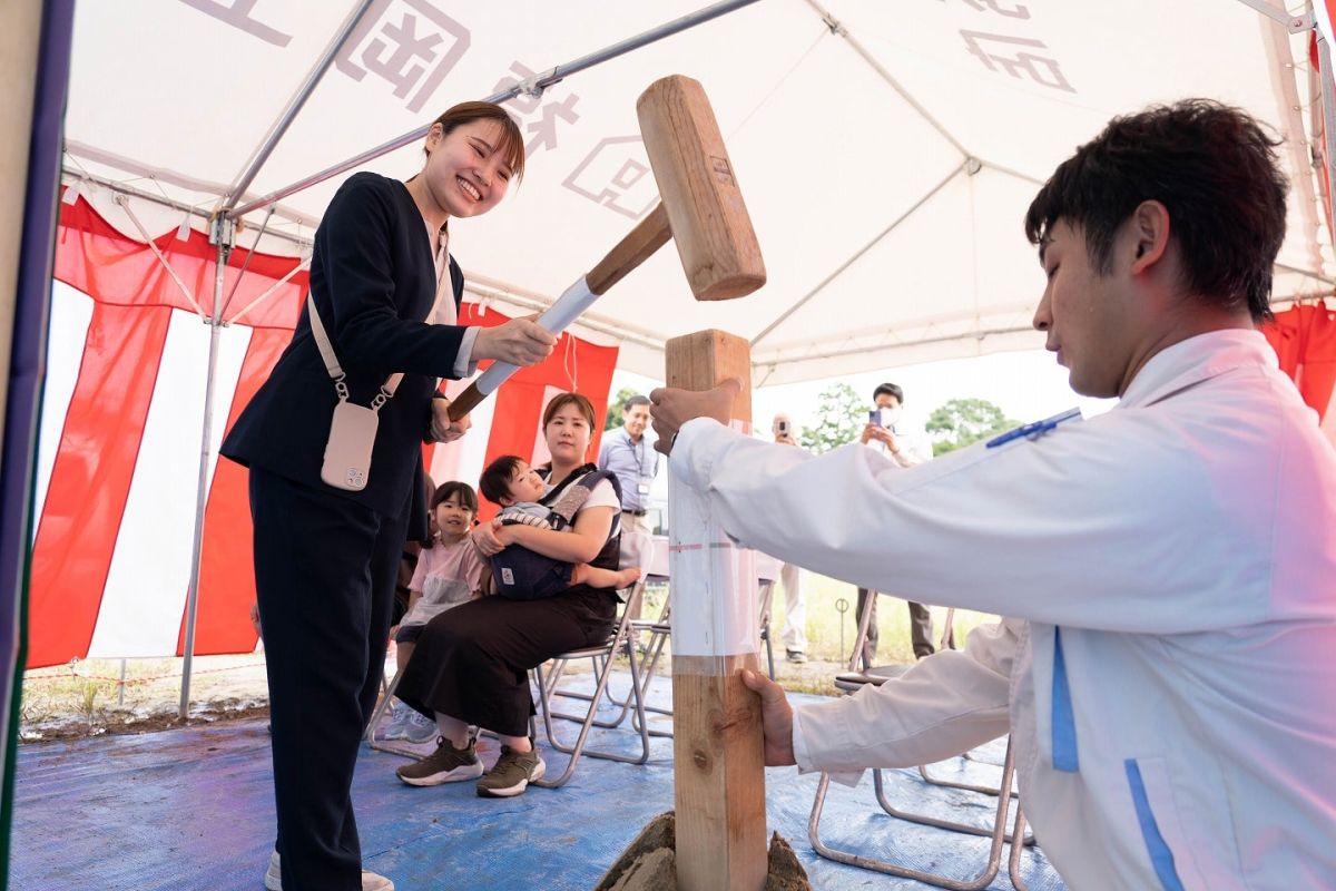 福岡県那珂川市11　注文住宅建築現場リポート①　～地鎮祭～