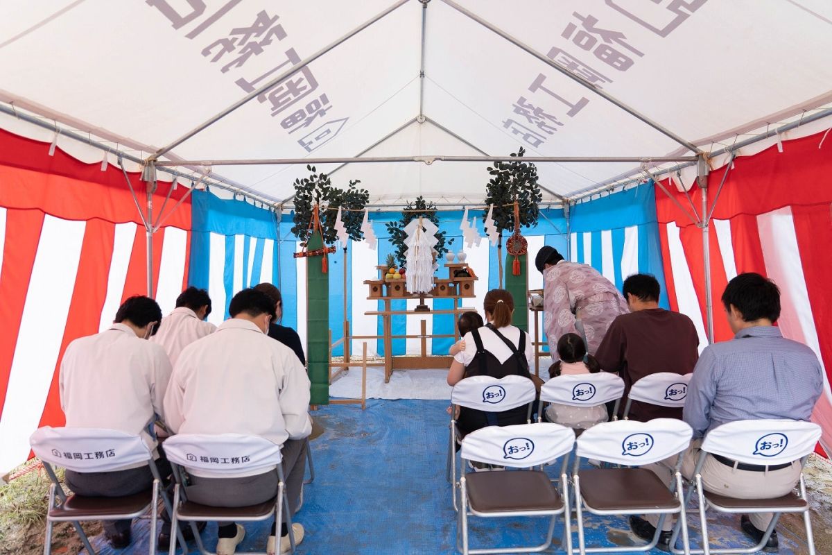 福岡県那珂川市11　注文住宅建築現場リポート①　～地鎮祭～