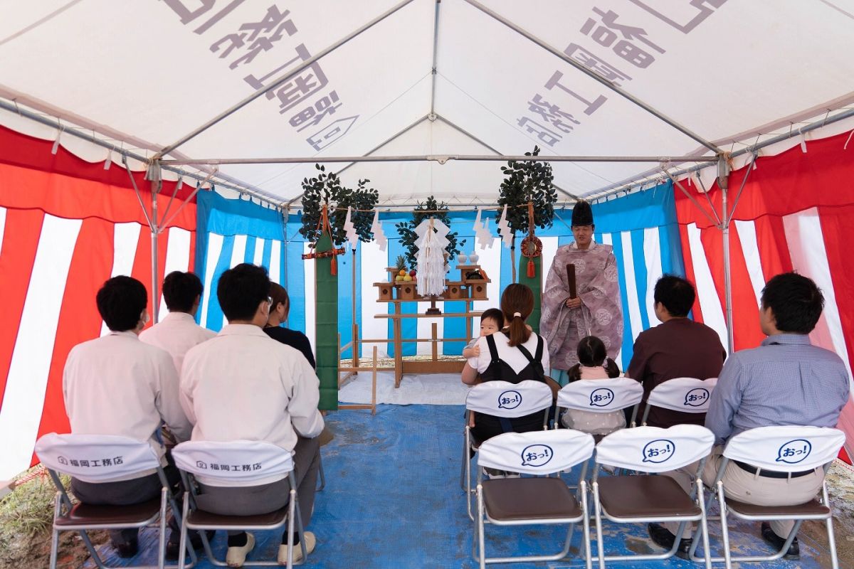 福岡県那珂川市11　注文住宅建築現場リポート①　～地鎮祭～