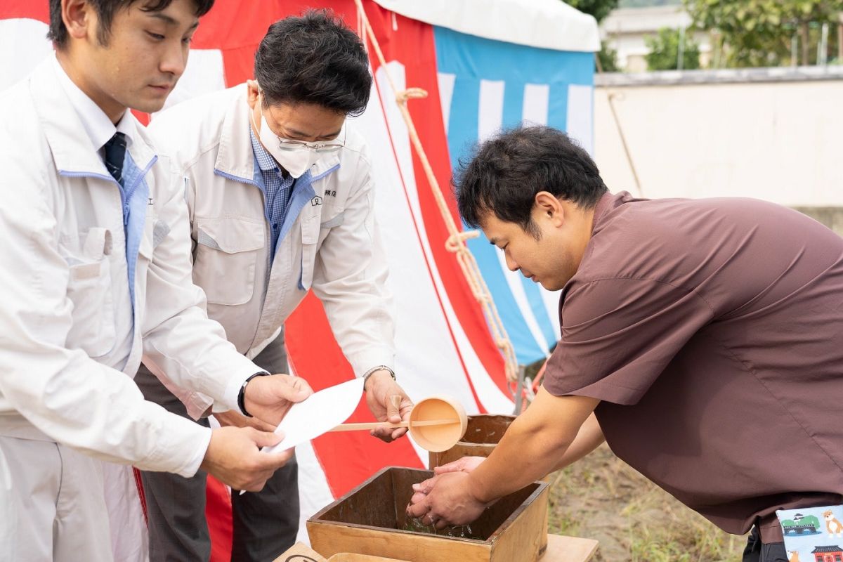 福岡県那珂川市11　注文住宅建築現場リポート①　～地鎮祭～