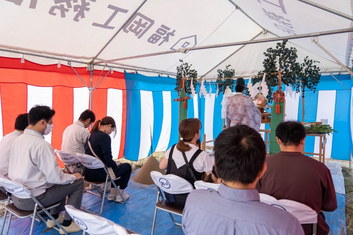 福岡県那珂川市11　注文住宅建築現場リポート①　～地鎮祭～