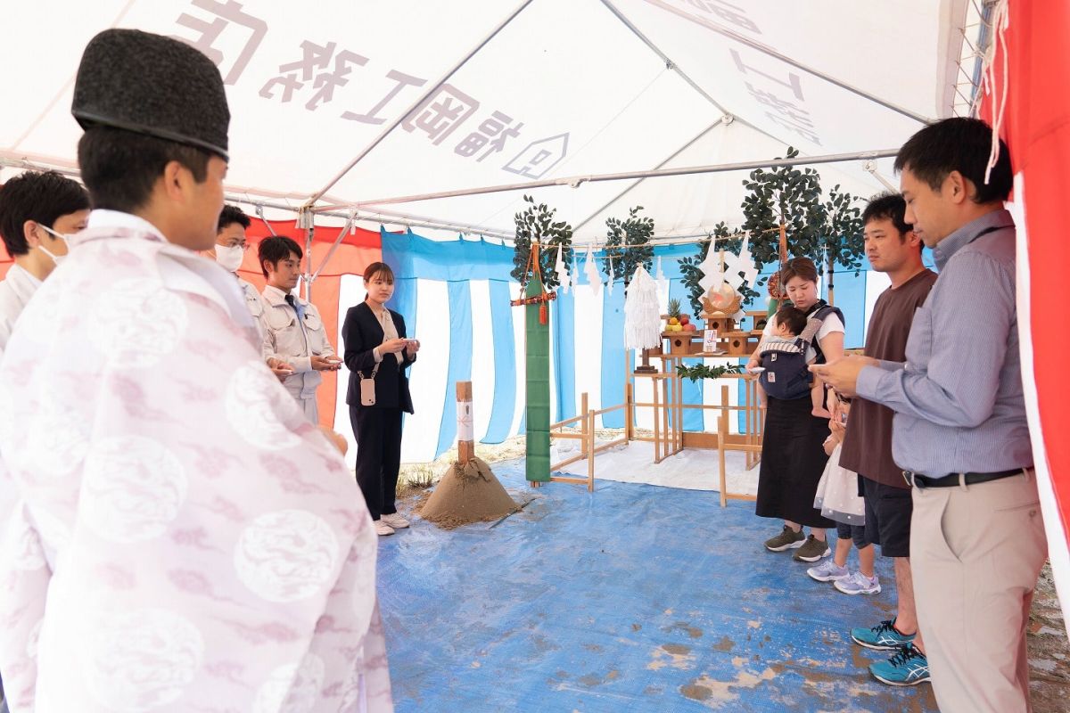 福岡県那珂川市11　注文住宅建築現場リポート①　～地鎮祭～