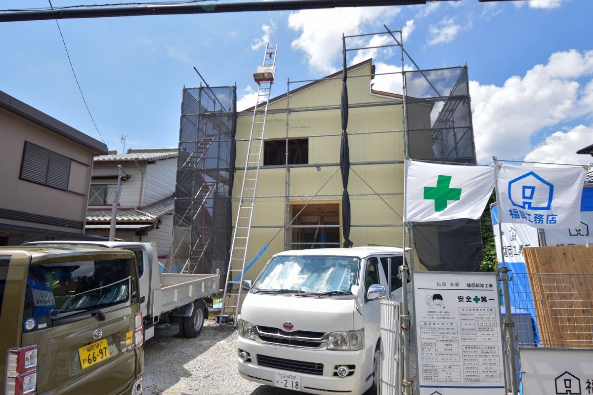 「北九州市八幡西区02」注文住宅現場リポート④【木工事】【下地】