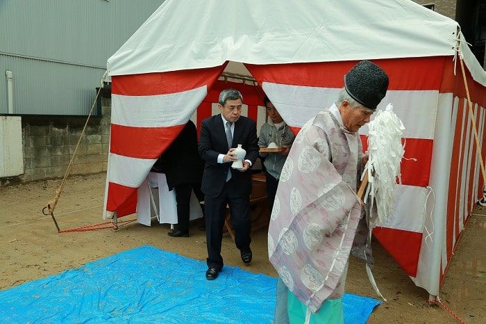 福岡市早良区03　注文住宅建築現場リポート①　～地鎮祭～