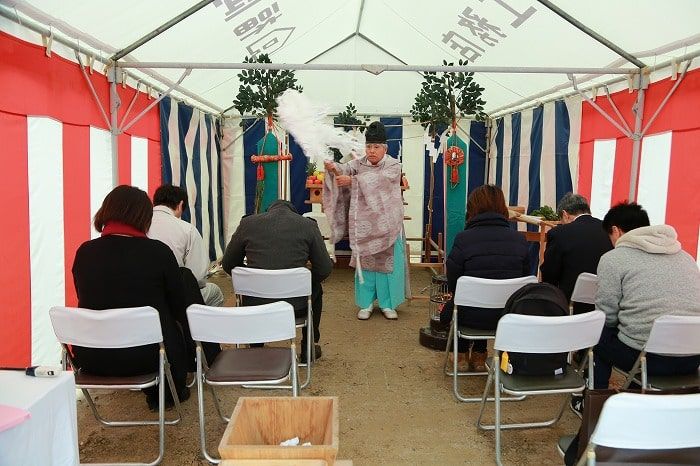 福岡市早良区03　注文住宅建築現場リポート①　～地鎮祭～