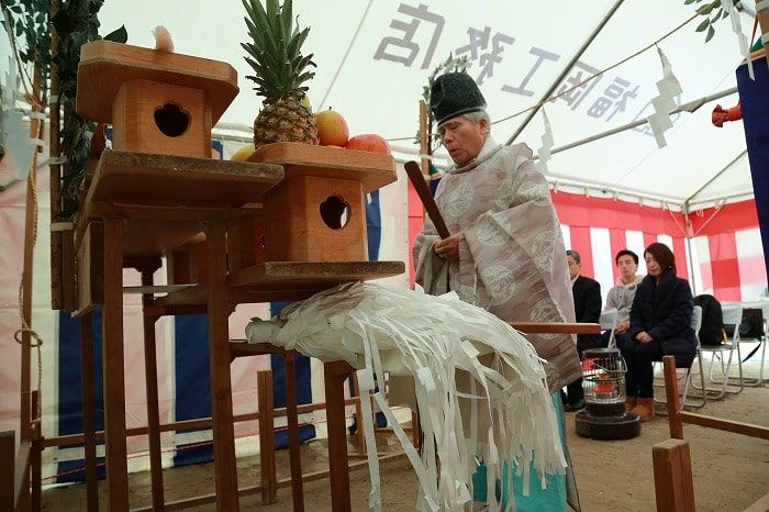 福岡市早良区03　注文住宅建築現場リポート①　～地鎮祭～