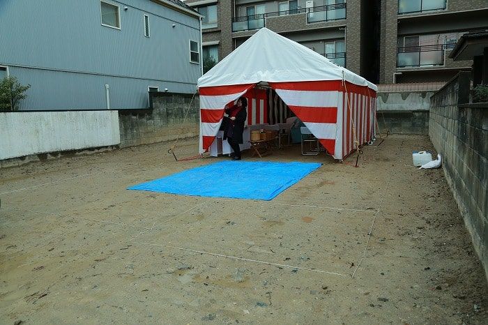 福岡市早良区03　注文住宅建築現場リポート①　～地鎮祭～