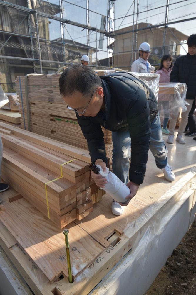「福岡市早良区05」注文住宅現場リポート④【上棟式】