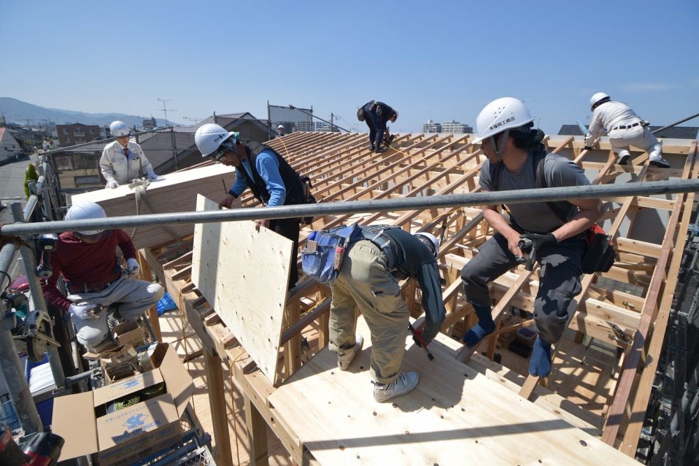 福岡市早良区05　注文住宅建築現場リポート④　～上棟式～