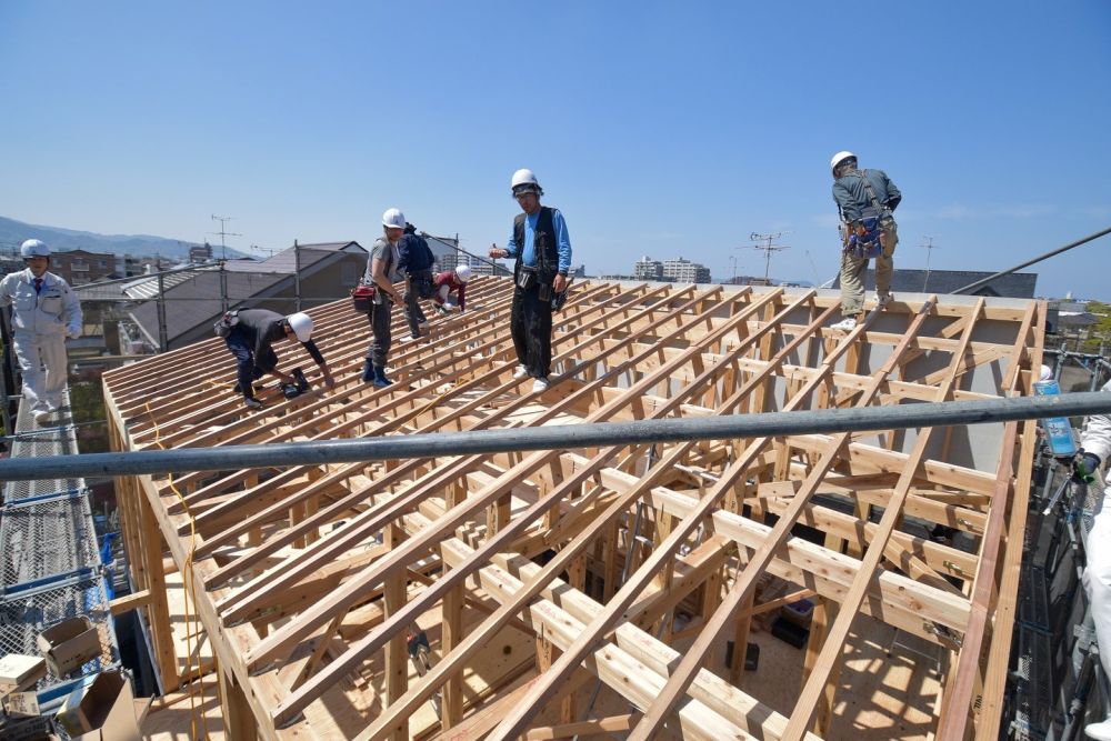 福岡市早良区05　注文住宅建築現場リポート④　～上棟式～