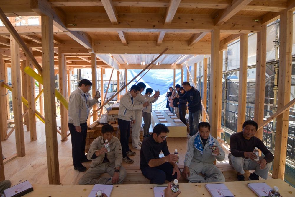 「福岡市早良区05」注文住宅現場リポート④【上棟式】