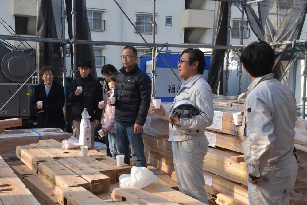 「福岡市早良区05」注文住宅現場リポート④【上棟式】