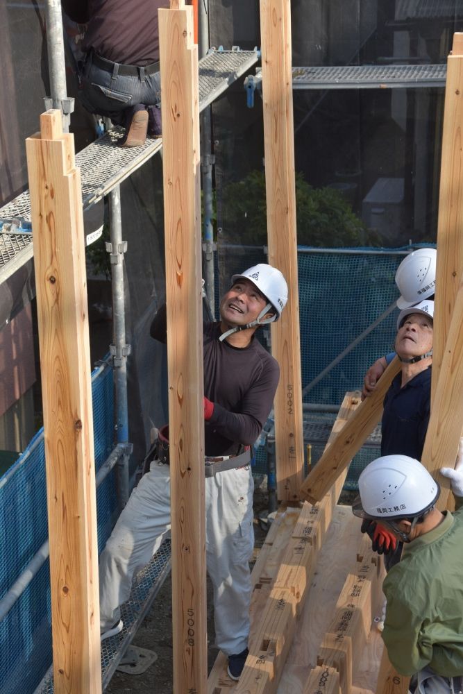 福岡市早良区05　注文住宅建築現場リポート④　～上棟式～