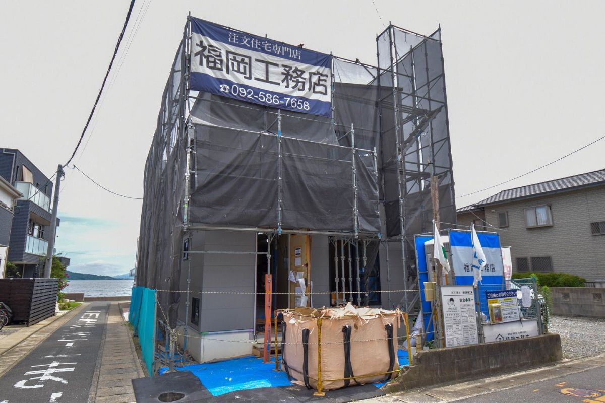 福岡県福岡市西区07　注文住宅建築現場リポート⑧　～木工事・石膏ボード施工～