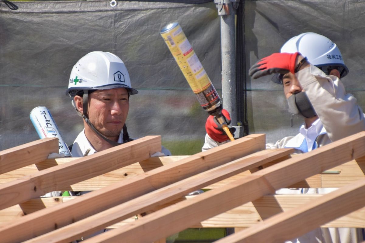 福岡県糸島市05　注文住宅建築現場リポート③　～上棟式・後編～