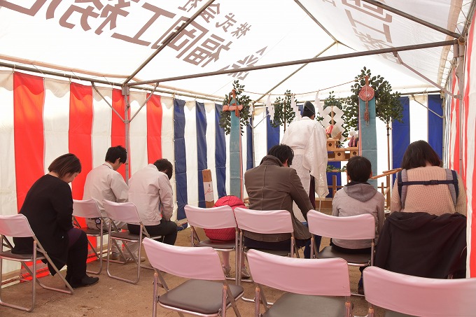 「福岡市城南区七隈03」注文住宅現場リポート①【地鎮祭】