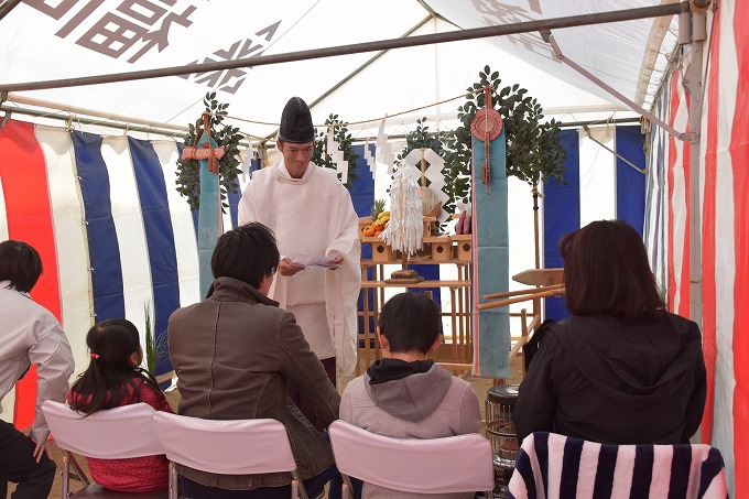 福岡市城南区七隈03　注文住宅建築現場リポート①　～地鎮祭～