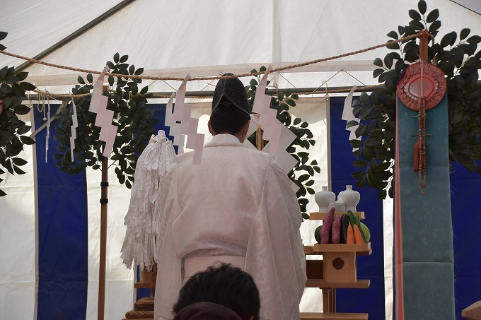 福岡市城南区七隈03　注文住宅建築現場リポート①　～地鎮祭～