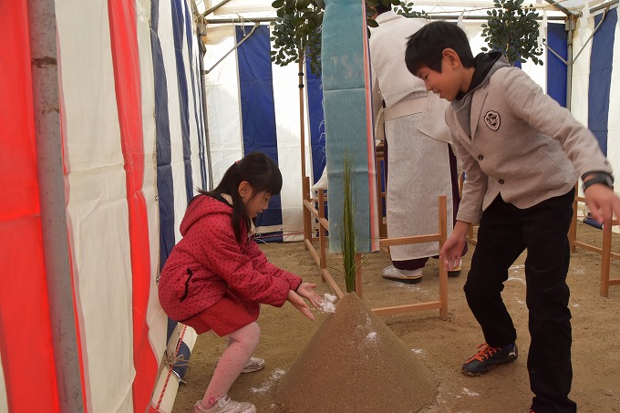 福岡市城南区七隈03　注文住宅建築現場リポート①　～地鎮祭～