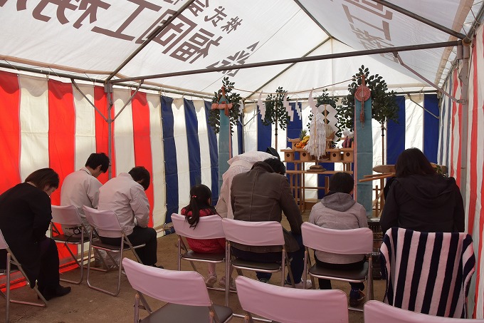 「福岡市城南区七隈03」注文住宅現場リポート①【地鎮祭】