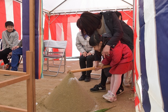 福岡市城南区七隈03　注文住宅建築現場リポート①　～地鎮祭～