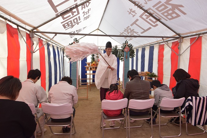 福岡市城南区七隈03　注文住宅建築現場リポート①　～地鎮祭～