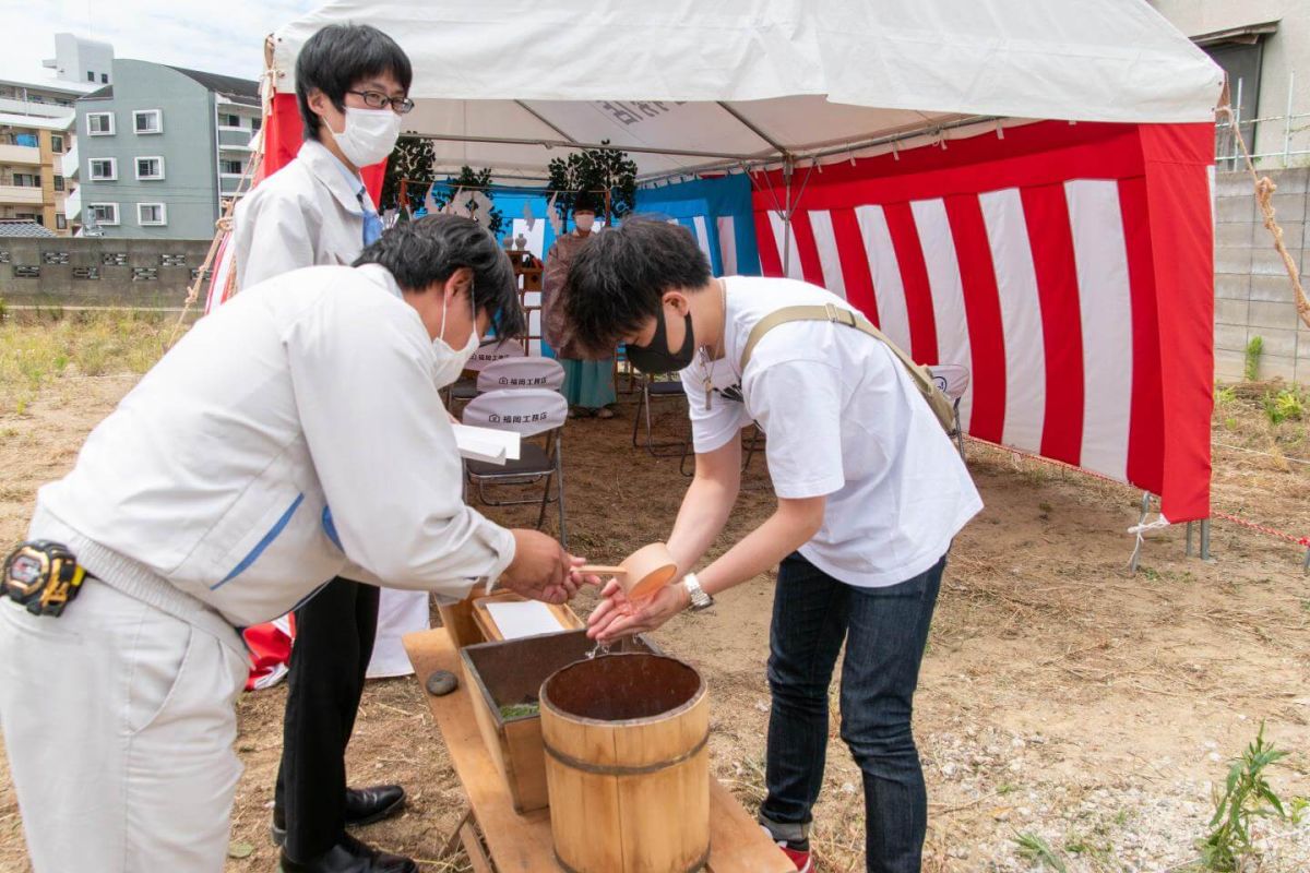 「北九州市若松区二島01」注文住宅現場リポート①【地鎮祭】