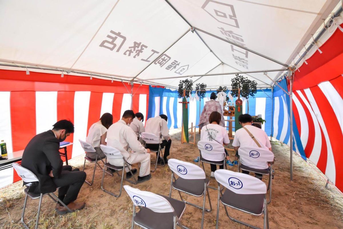 「北九州市若松区二島01」注文住宅現場リポート①【地鎮祭】