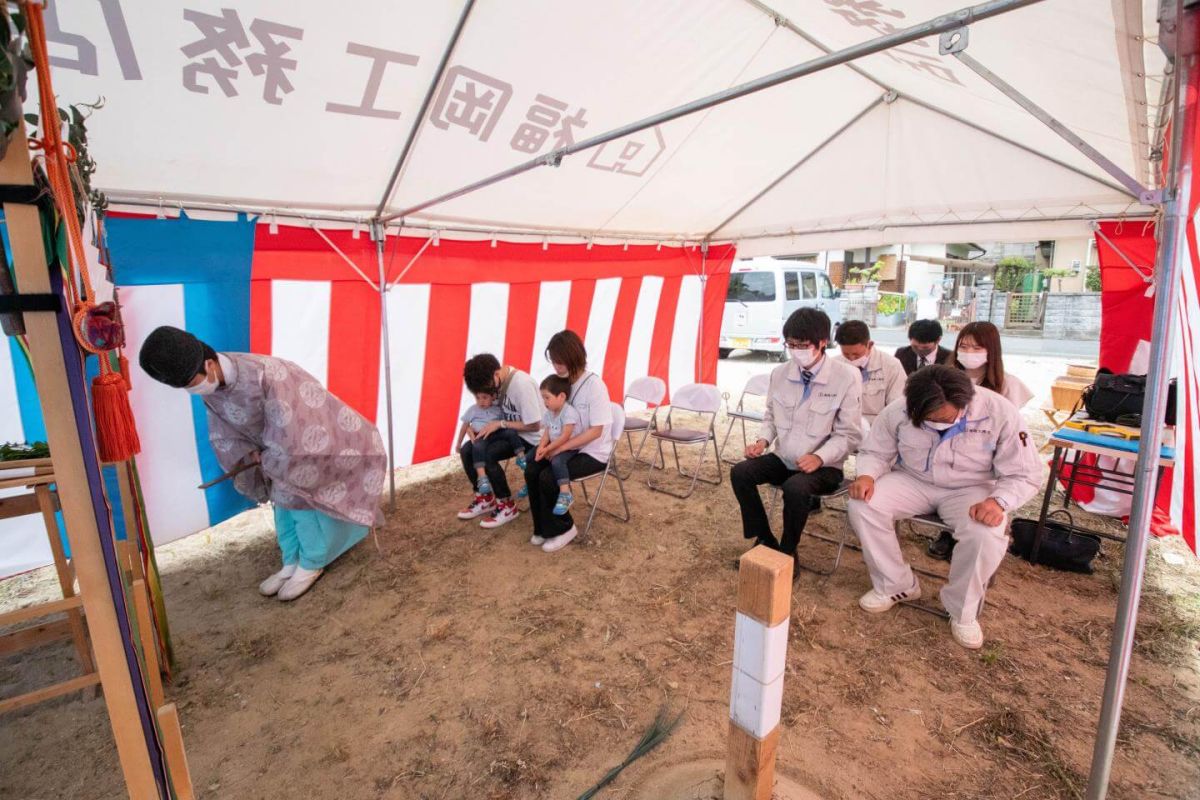 「北九州市若松区二島01」注文住宅現場リポート①【地鎮祭】