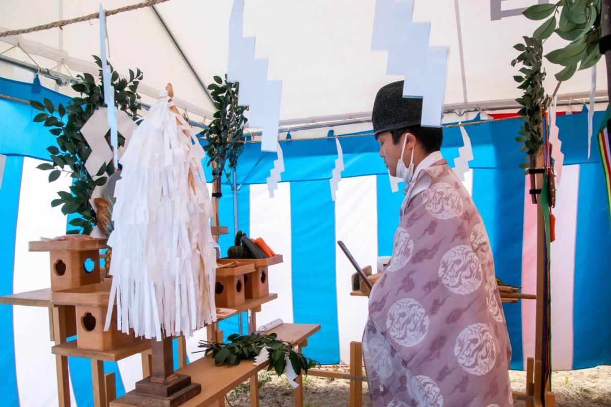「北九州市若松区二島01」注文住宅現場リポート①【地鎮祭】