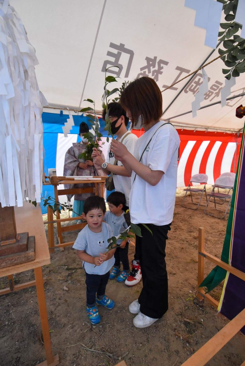 北九州市若松区二島01　注文住宅建築現場リポート①　～地鎮祭～