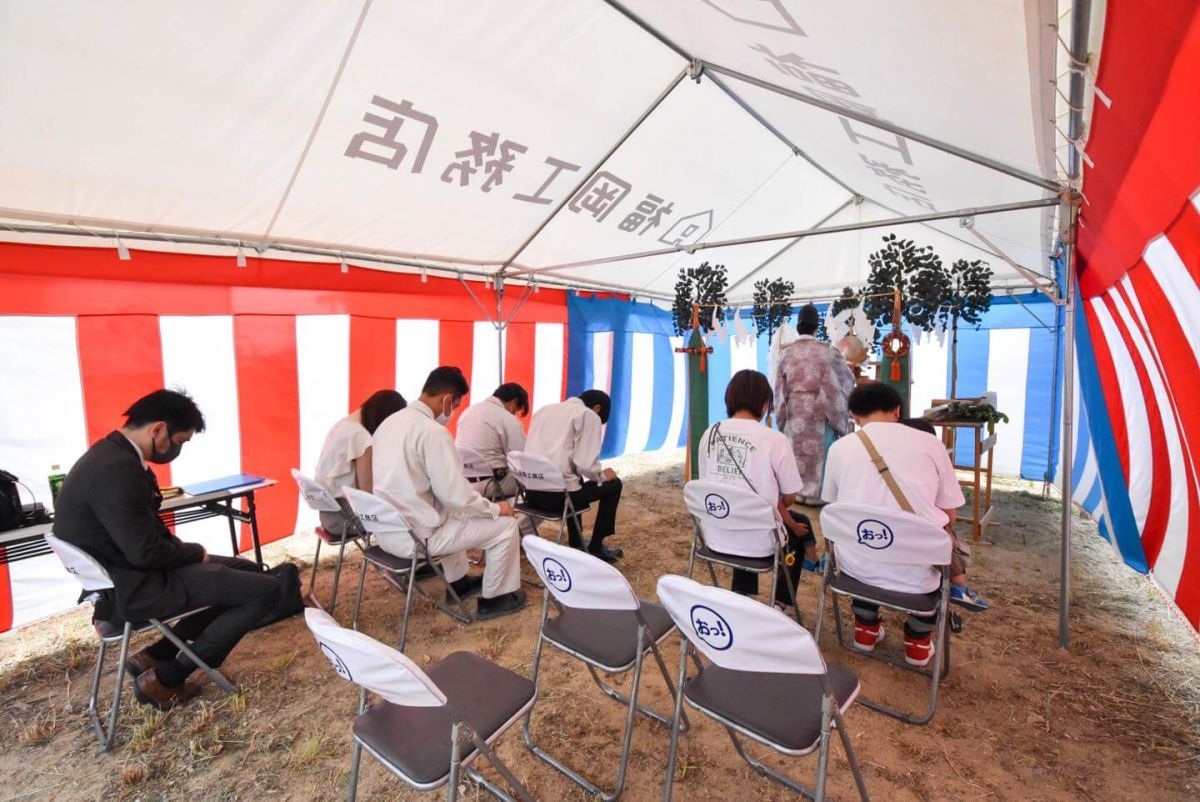 「北九州市若松区二島01」注文住宅現場リポート①【地鎮祭】