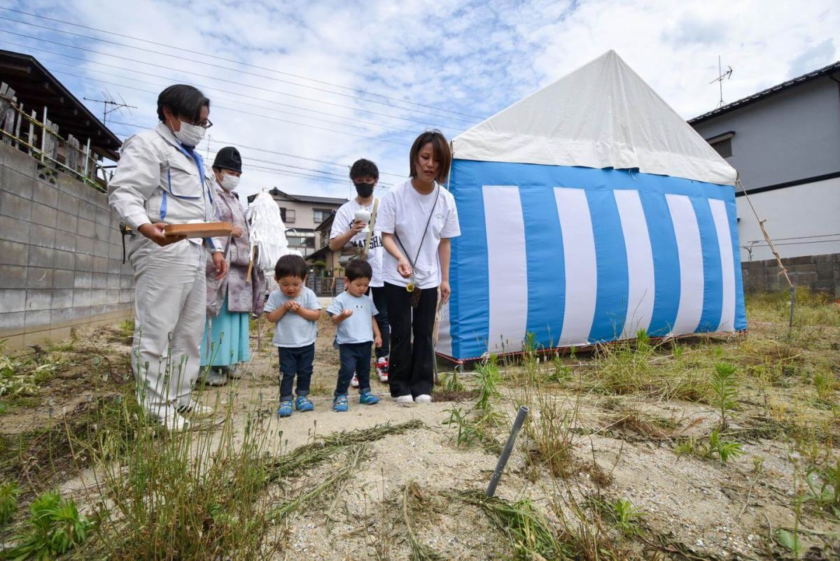 「北九州市若松区二島01」注文住宅現場リポート①【地鎮祭】