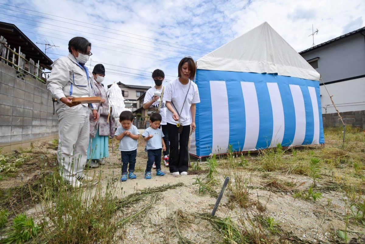 北九州市若松区二島01　注文住宅建築現場リポート①　～地鎮祭～