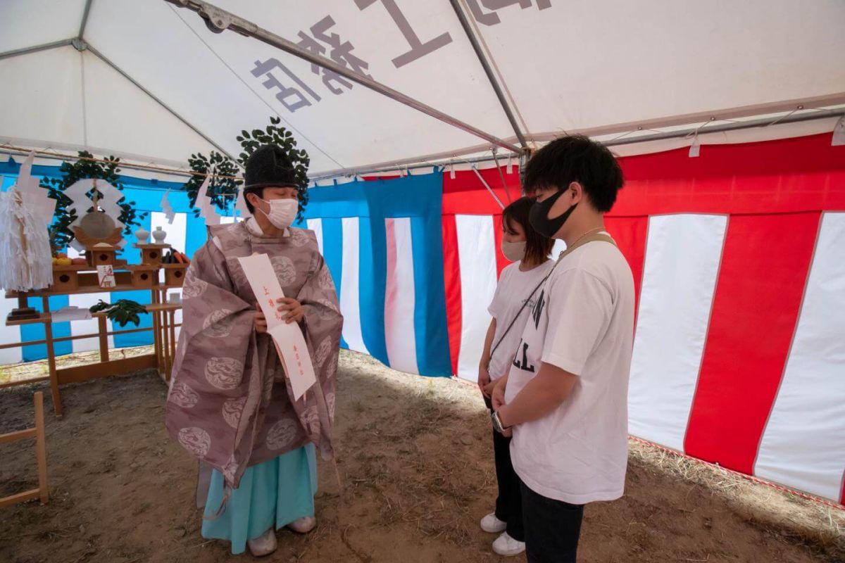 北九州市若松区二島01　注文住宅建築現場リポート①　～地鎮祭～