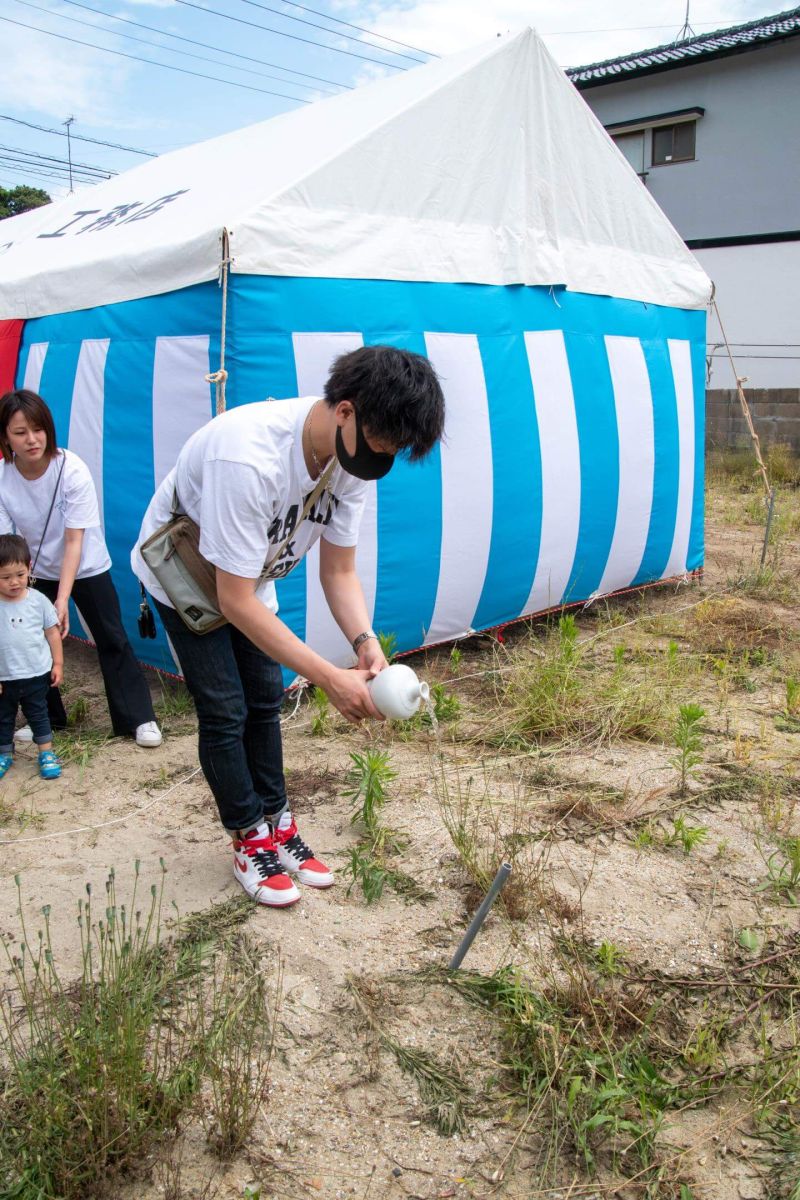 「北九州市若松区二島01」注文住宅現場リポート①【地鎮祭】