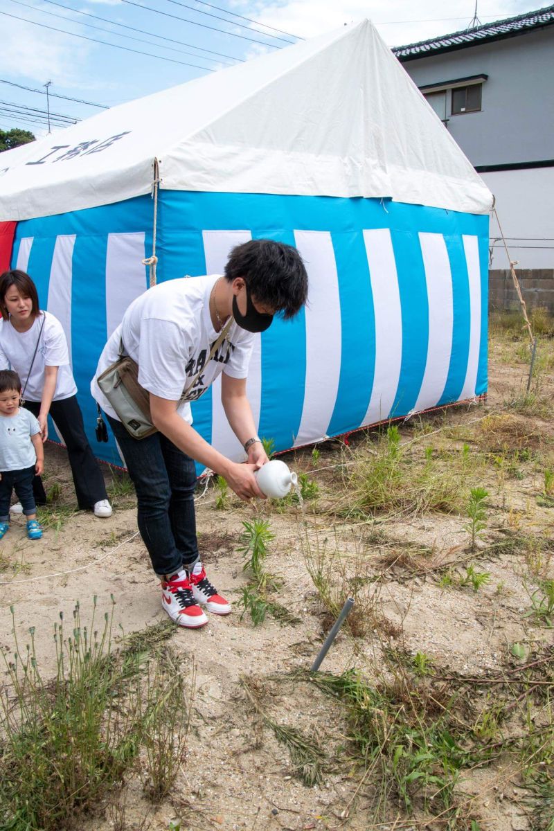 北九州市若松区二島01　注文住宅建築現場リポート①　～地鎮祭～