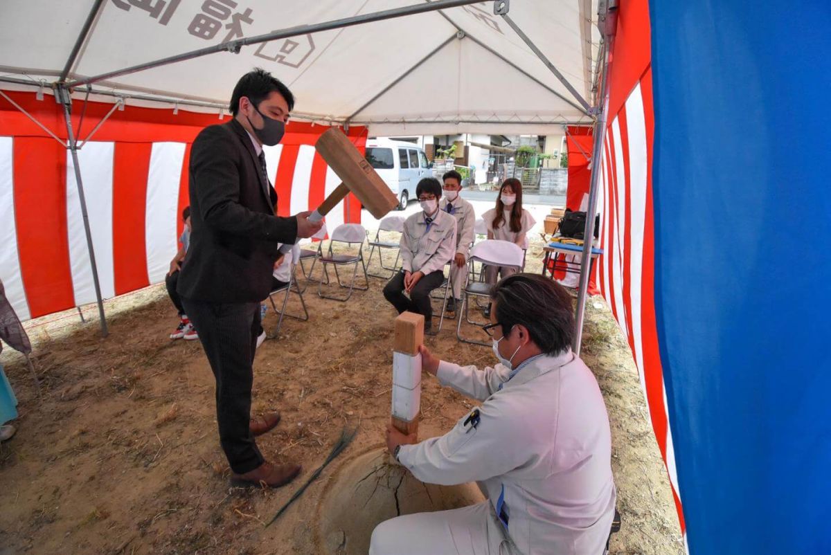 「北九州市若松区二島01」注文住宅現場リポート①【地鎮祭】