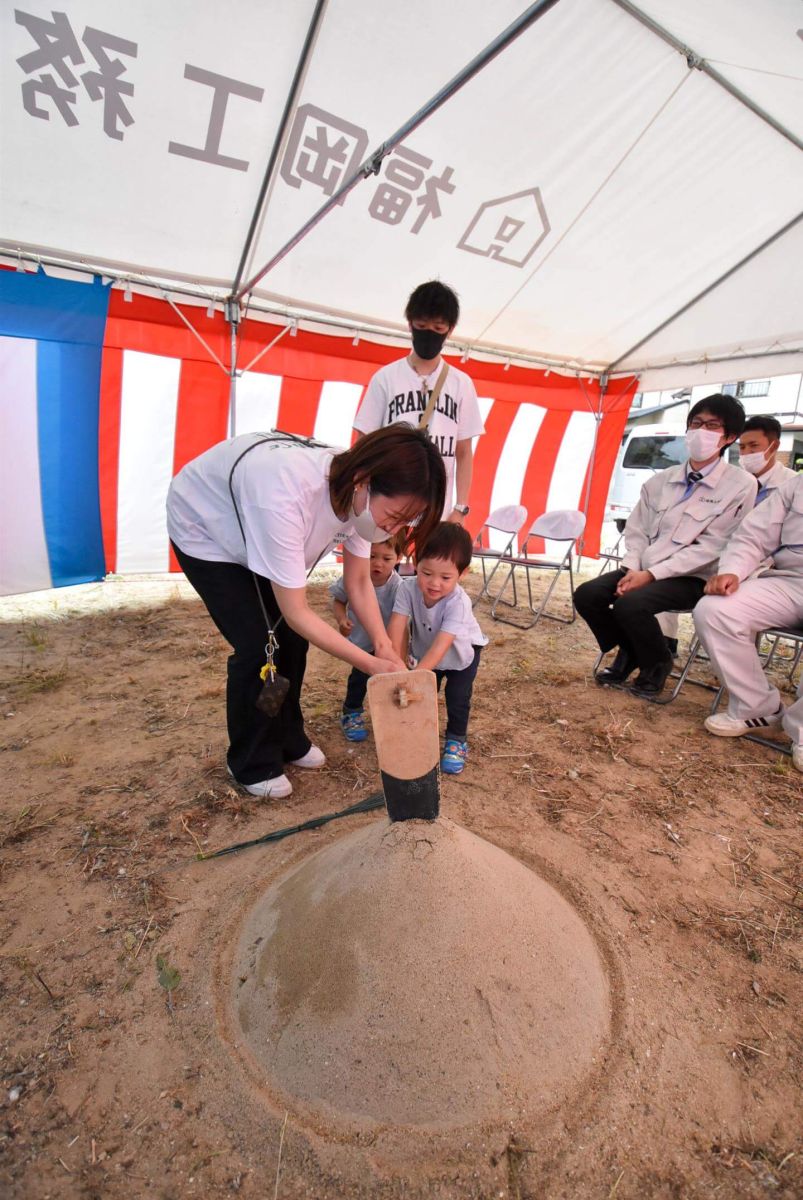 「北九州市若松区二島01」注文住宅現場リポート①【地鎮祭】