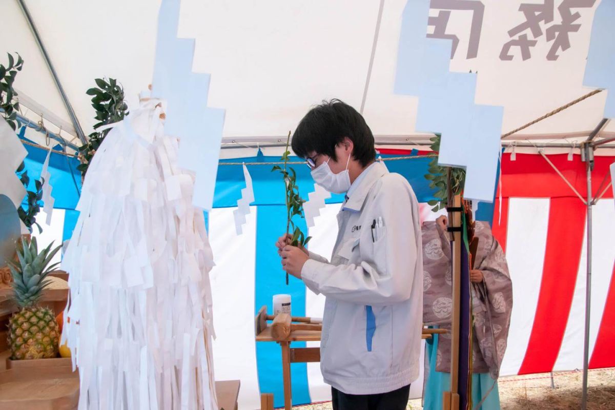 「北九州市若松区二島01」注文住宅現場リポート①【地鎮祭】