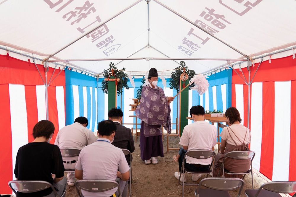 福岡県那珂川市07　注文住宅建築現場リポート①　～地鎮祭～