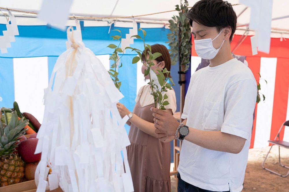 福岡県那珂川市07　注文住宅建築現場リポート①　～地鎮祭～