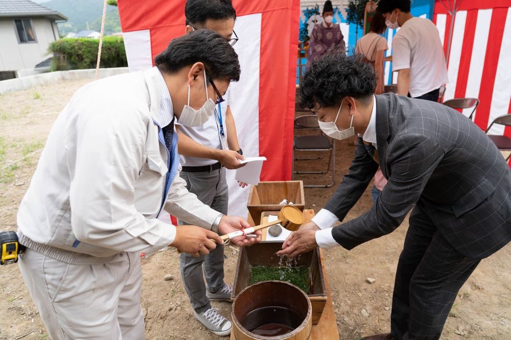 福岡県那珂川市07　注文住宅建築現場リポート①　～地鎮祭～