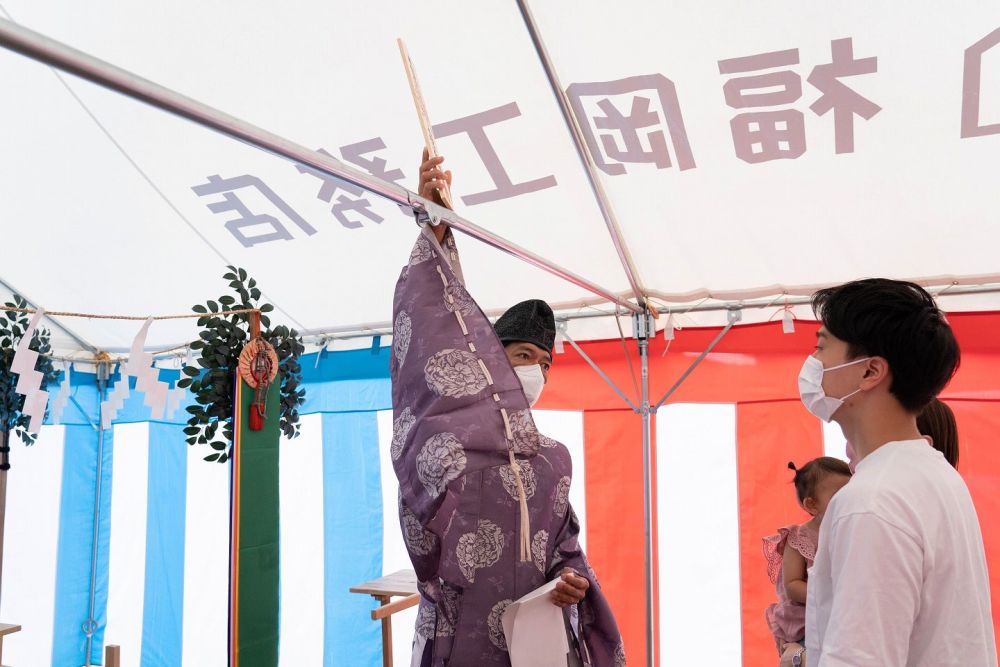 福岡県那珂川市07　注文住宅建築現場リポート①　～地鎮祭～